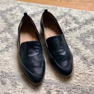 Black leather loafers Nordstrom Rack